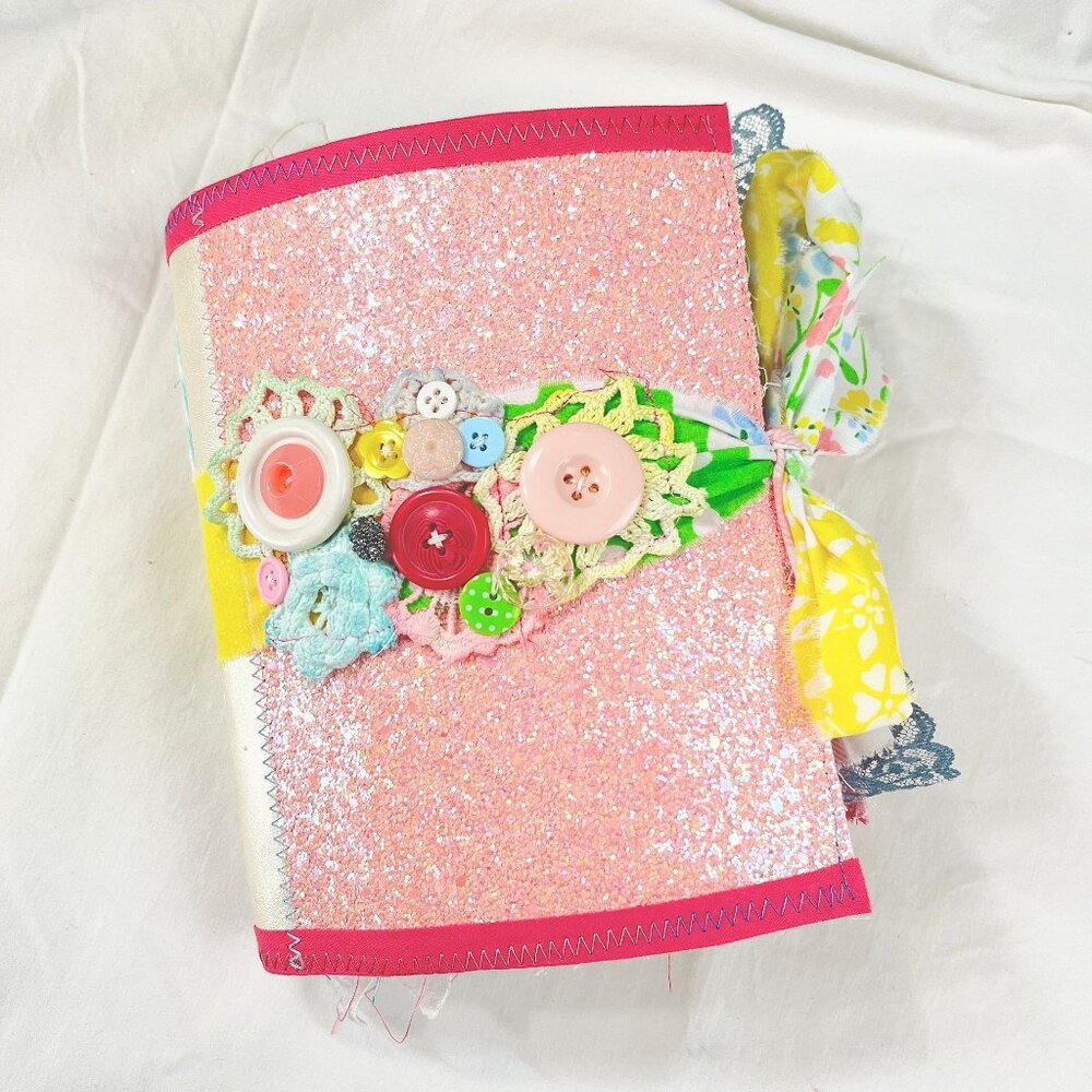 Sewing Eclecti Junk Journal, Retro Vintage Journal for Memorykeeping, Scrapbook